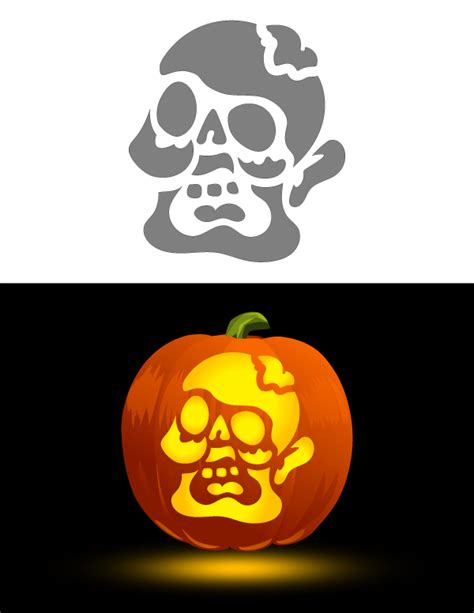 Printable Zombie Pumpkin Stencils