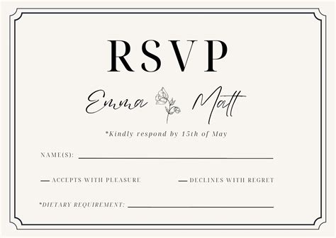 Printable Invitations And Rsvp Cards