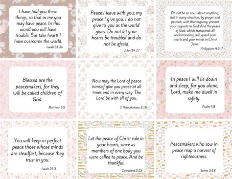 Printable Scripture Prayer Cards For Me