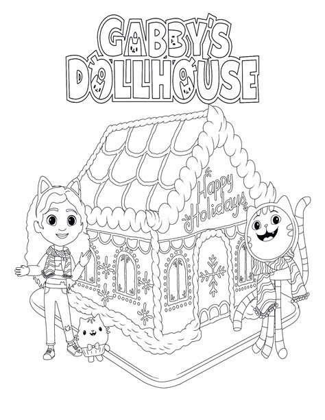 Printables Gabbys Dollhouse Coloring Pages