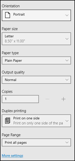 Printer Settings for Quality Output