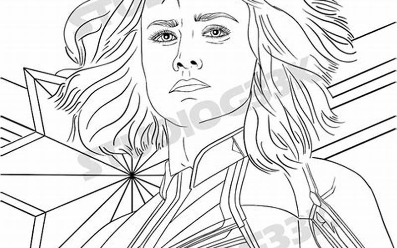 Printing Captain Marvel Coloring Pages