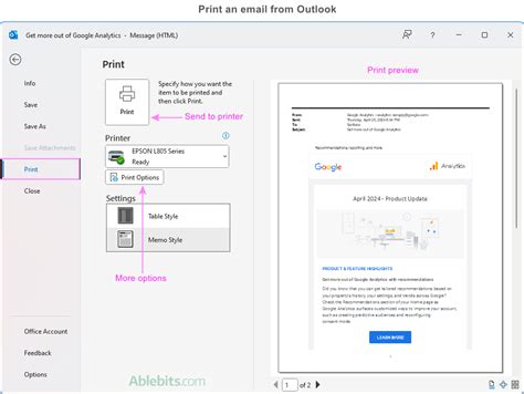 Print Your Emails with Ease: A Step-by-Step Guide on Printing from Outlook Web App