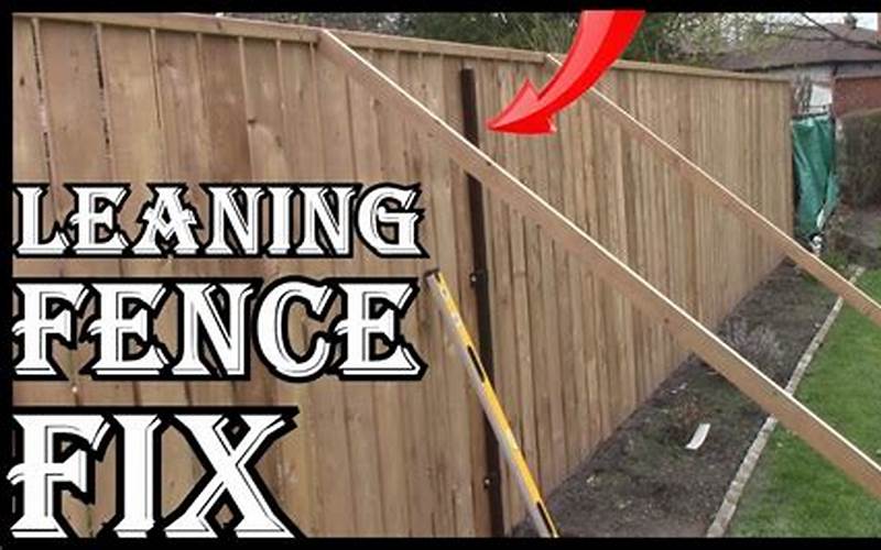 Privacy Fence Leaning Repair Diy: How To Fix A Leaning Fence On Your Own