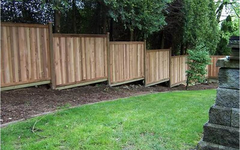 Privacy Fence Step Down