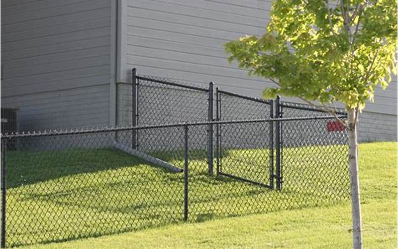 Privacy Fence Yard With Chainlink