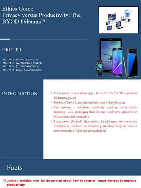 Privacy versus productivity