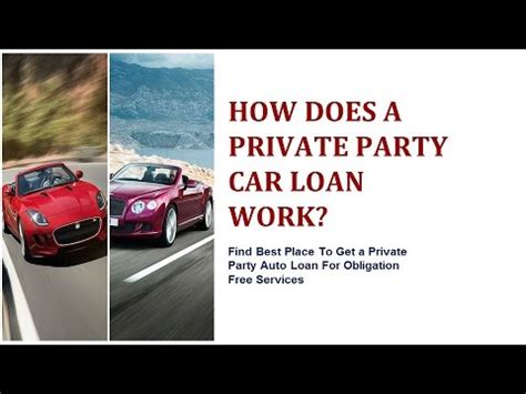 Private Party Auto Loans Online