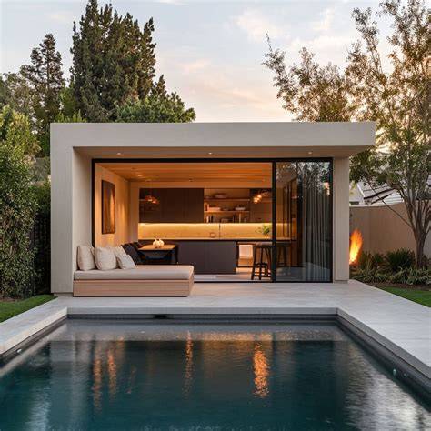 Private Pool House Design
