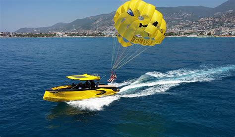 Private parasailing boat