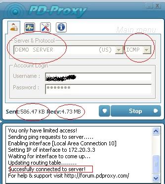 Problem 2: PDproxy is connected but speed is 0 KBps.