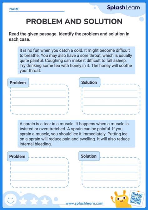 Problem and solution Worksheet Best Of Problem solving Activities for