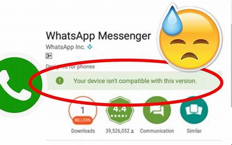 Problemas Con La Versión De Whatsapp