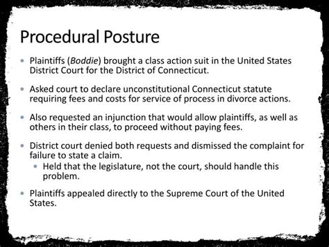 Procedural Posture Definition