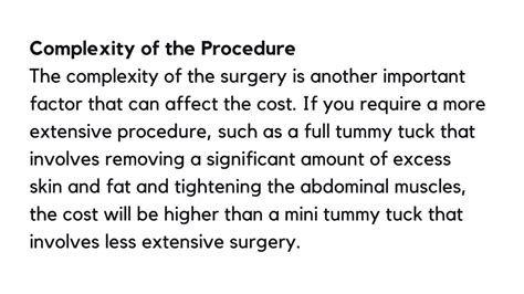 Procedure Complexity