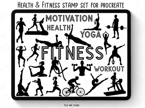 Download Procreate Stamp Brushes Sports Fitness DXF Files
