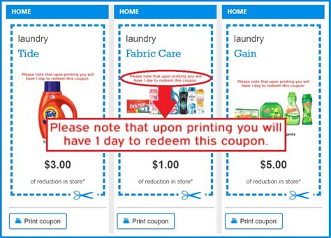 Procter & Gamble Printable Coupons