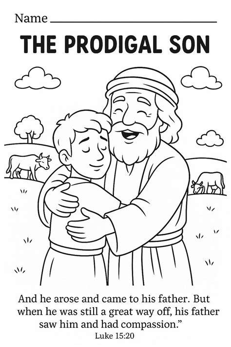 Prodigal Son Coloring Page