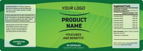 Product Label Templates Free