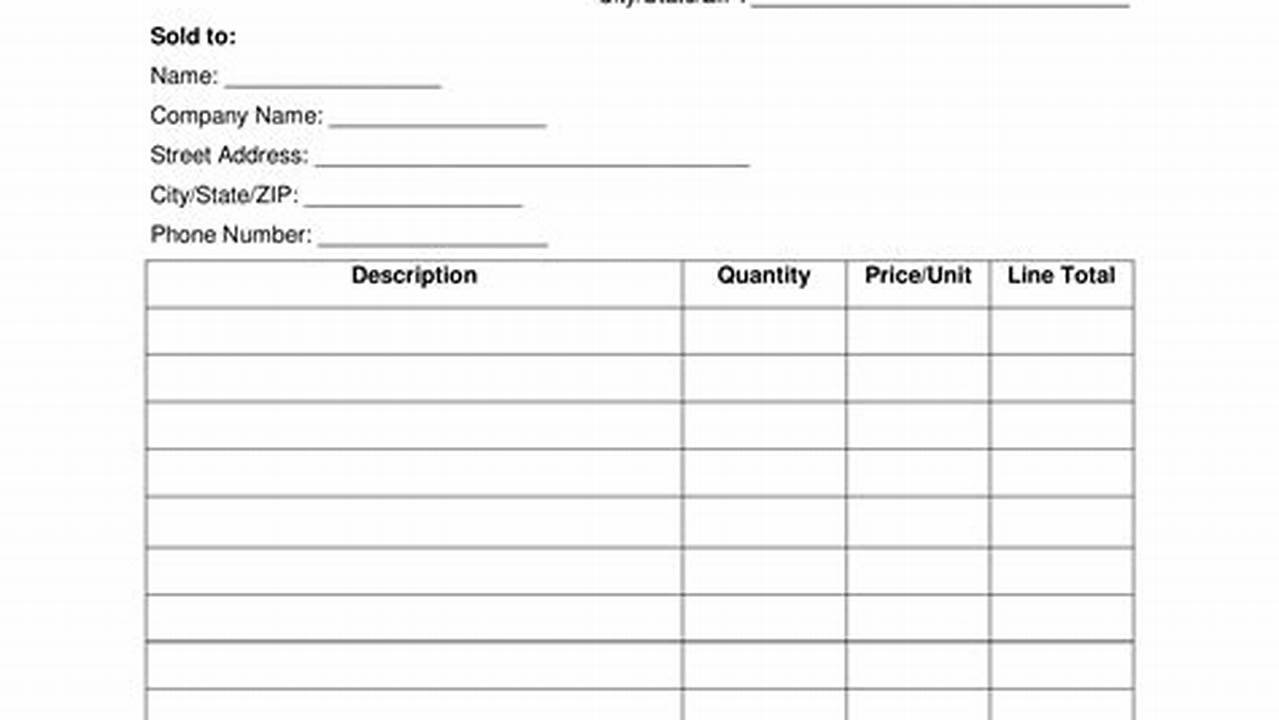 Product Sales Receipt Template: A Comprehensive Guide for Efficient Invoicing