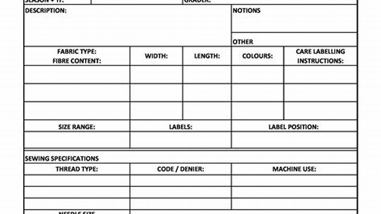 Unveil Your Product's Potential: A Comprehensive Guide to Product Spec Sheet Templates