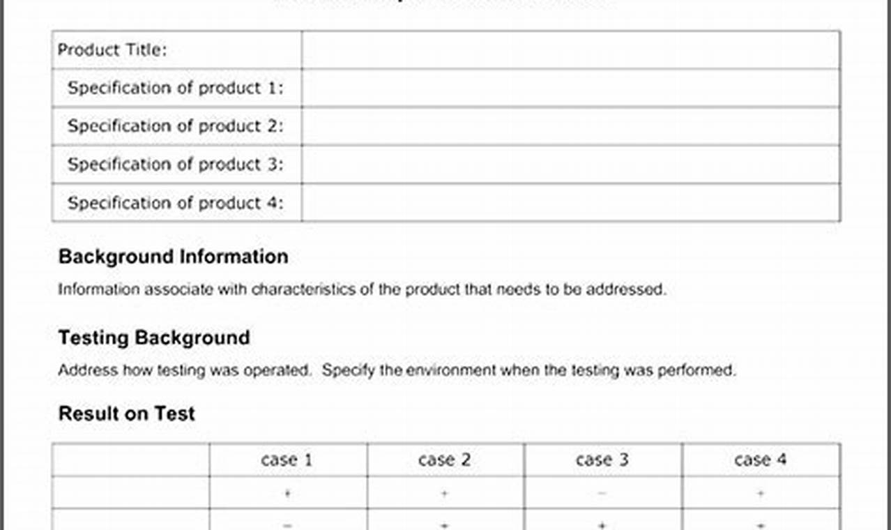 Unveil Your Product's Potential: A Comprehensive Guide to Product Spec Sheet Templates