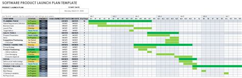 Product Launch Calendar Template Excel