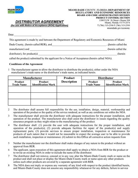 49 Best FREE Distribution Agreement Templates ᐅ TemplateLab