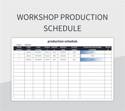 63 Production Planning Templates for Free In Excel