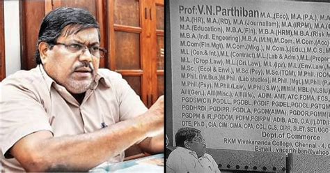 Prof V N Parthiban