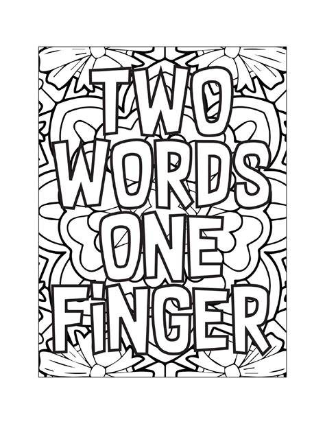 Profanity Coloring Pages