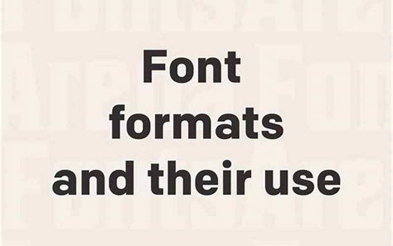 Professional Format And Font