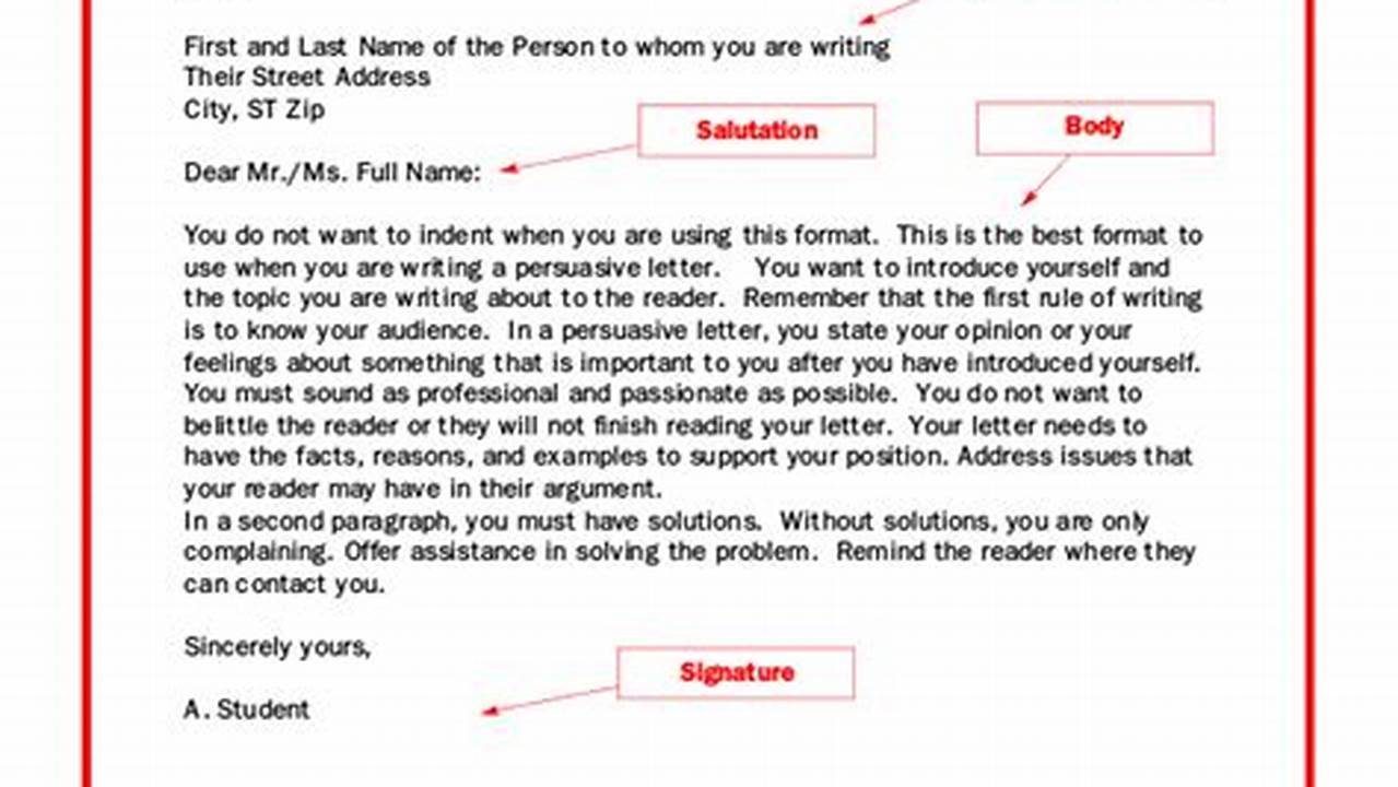 Sample Templates: Master the Art of Professional Letter Formatting