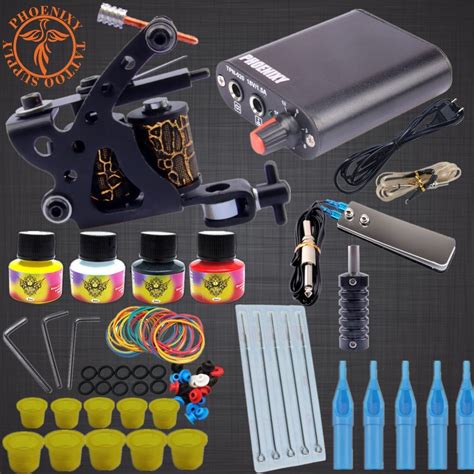 Professional Tattoo Kit 2 Machine Gun Set 20 Colors