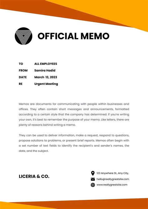 Free Memo Templates Word and Excel Excel PDF Formats