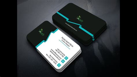 Professional Business Card Templates Design - Photoshop Tutorial inside Calling Card Template
