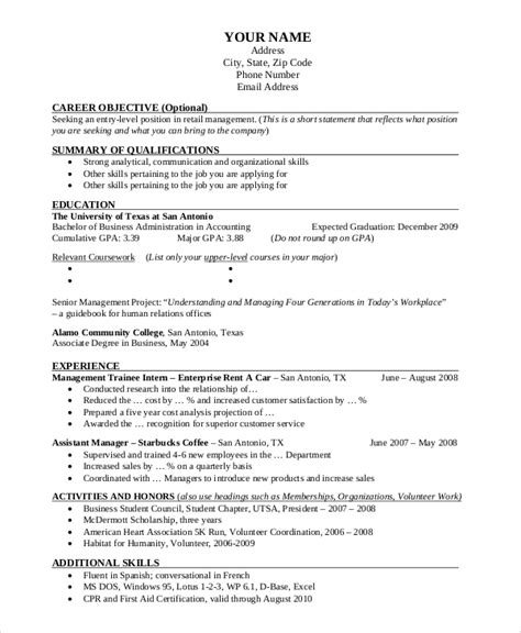 Professional Business Resume