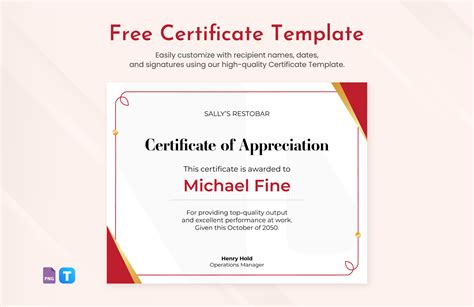 Professional Certificate Templates For Word