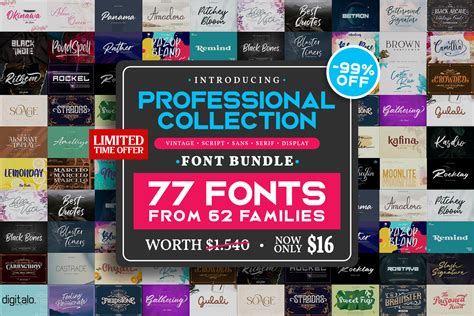 Download Professional Collection Font Bundle - 185+ SVG Cut File Images