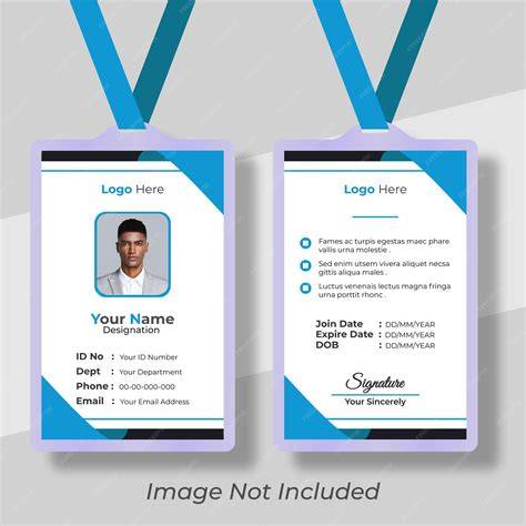 Professional ID Card Design Examples
