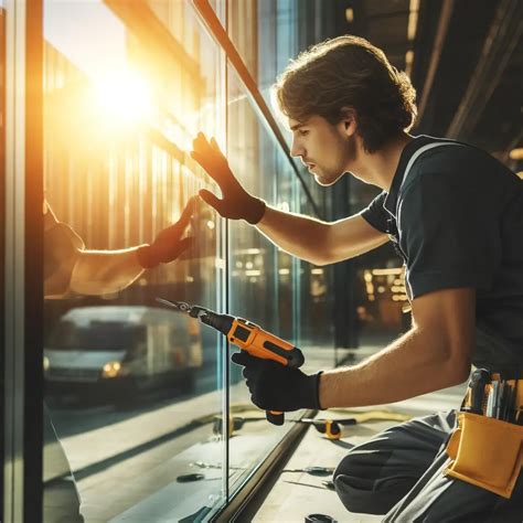 Professional Window Tinting Installation with Image of Installer Applying Tint