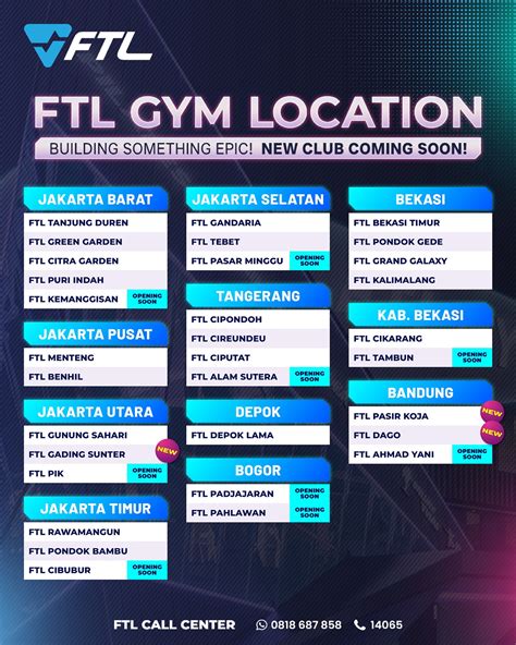 Interior modern dan fasilitas mewah PT FTL Gym