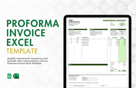 Proforma Invoice Format Excel Download