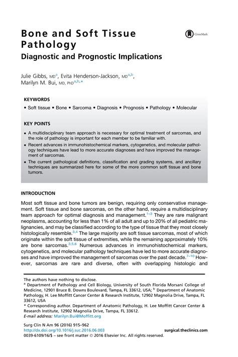 Prognostic Implications of Pathology