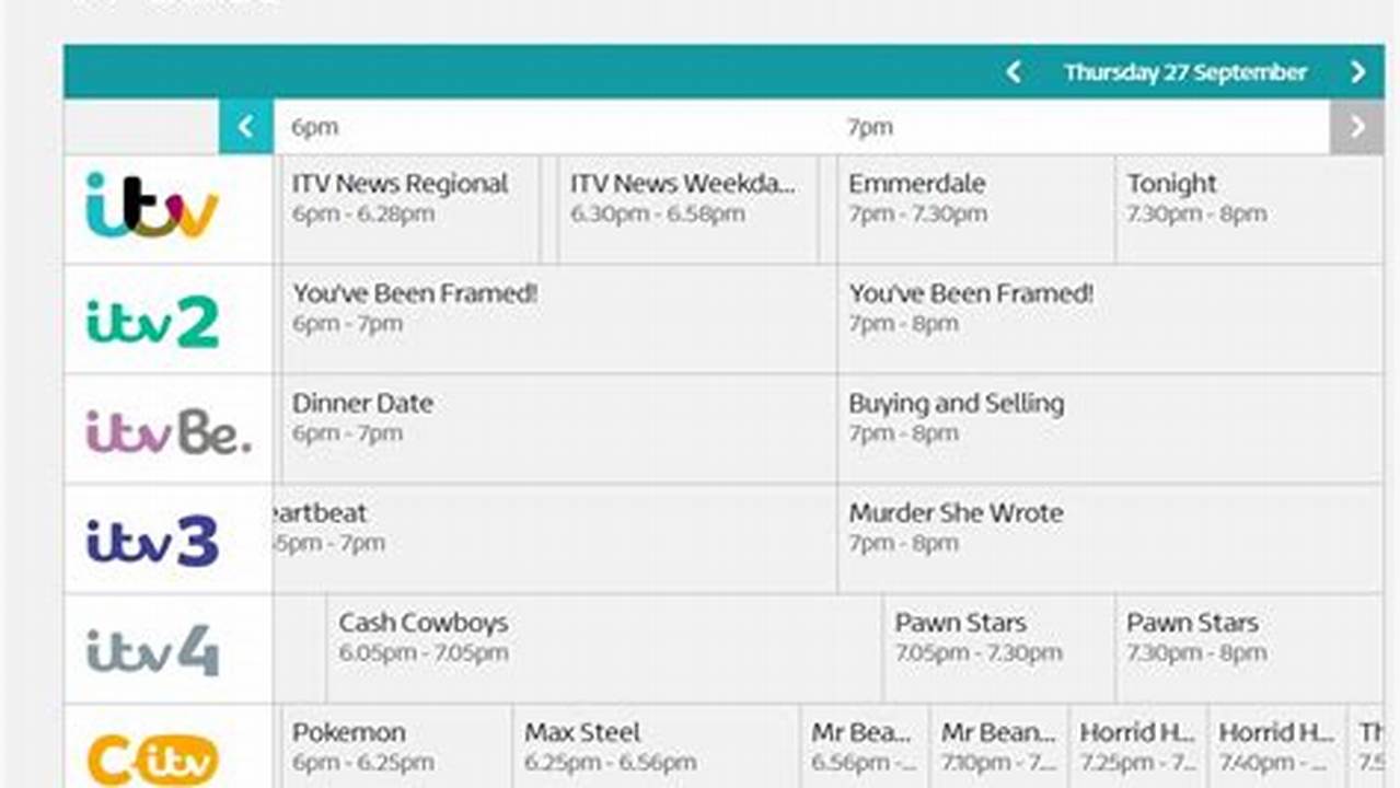 Program On Itv Today 2025