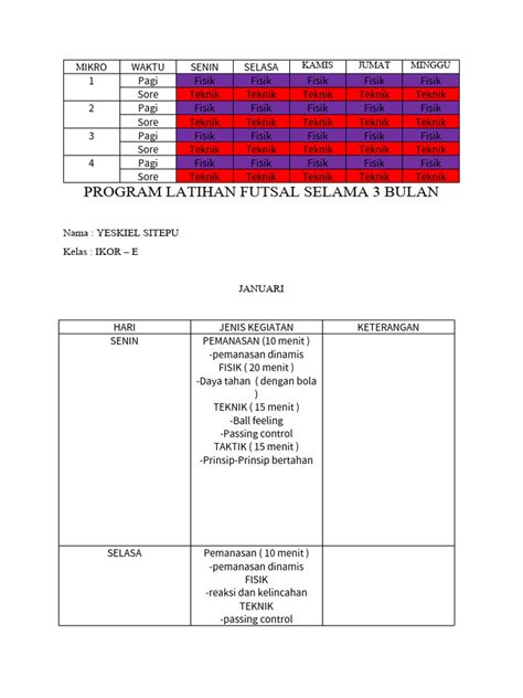 Program Latihan Futsal Pdf