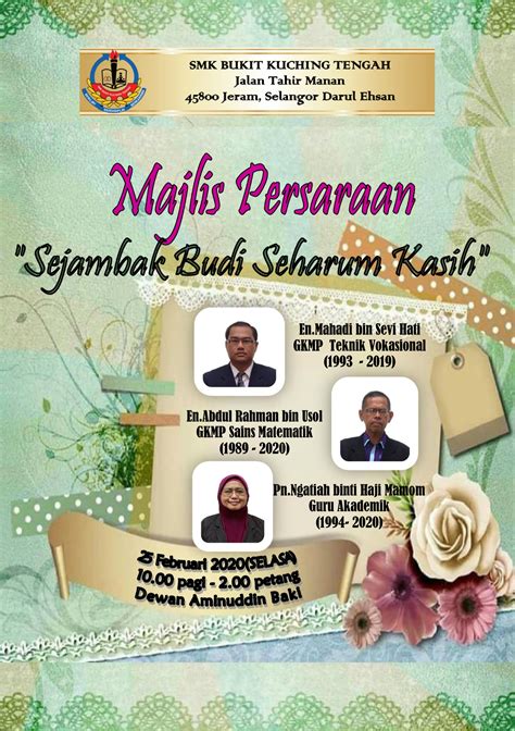 Program Majlis Persaraan