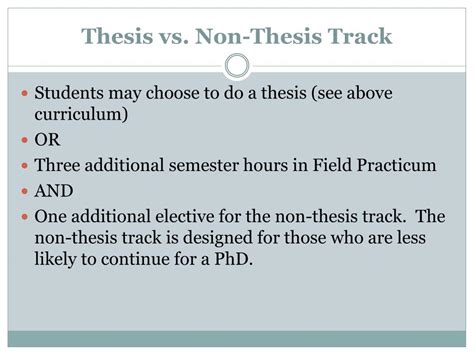 Program Structure Matters: Thesis vs. Non-Thesis