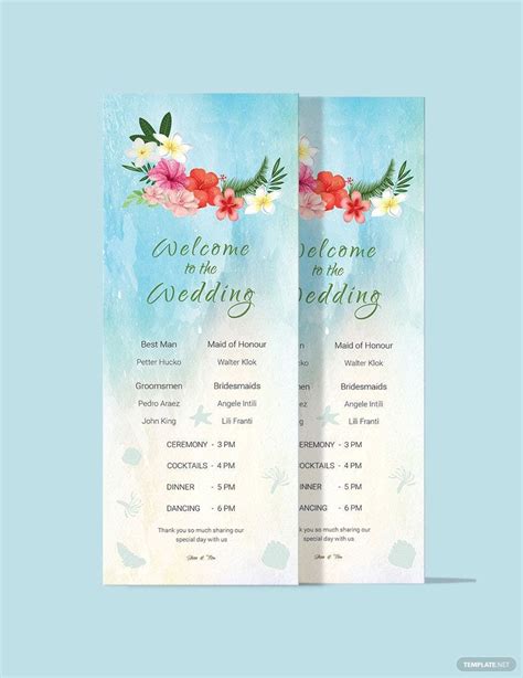 Program Card Templates Design, Free, Download