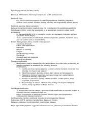 Programs for Specific Populations